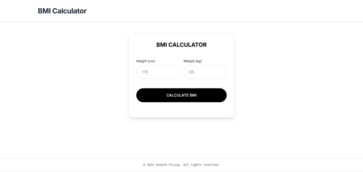 BMI Calculator